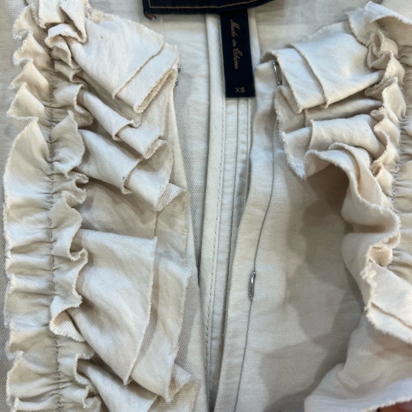 Wilfred Cream Ruffle Blazer - Picture 3 of 10